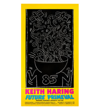 Load image into Gallery viewer, Keith Haring: Future Primeval Original 1990 Exhibition Poster
